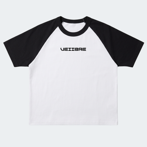 Script VeiiBae Crop Tee - Black