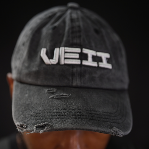 Distressed Identity Hat - White