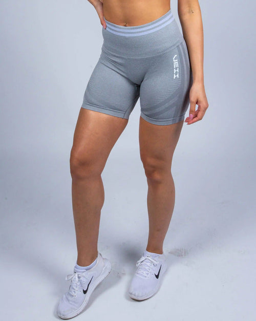 Charge Scrunch Seamless Shorts - Cool Grey Veii Apparel