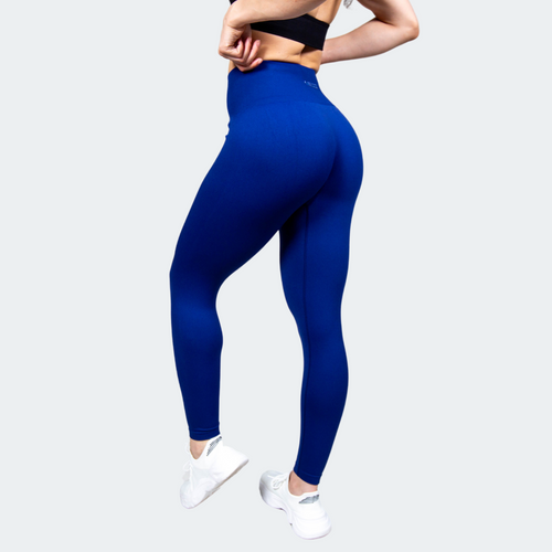 Blue workout leggings discount