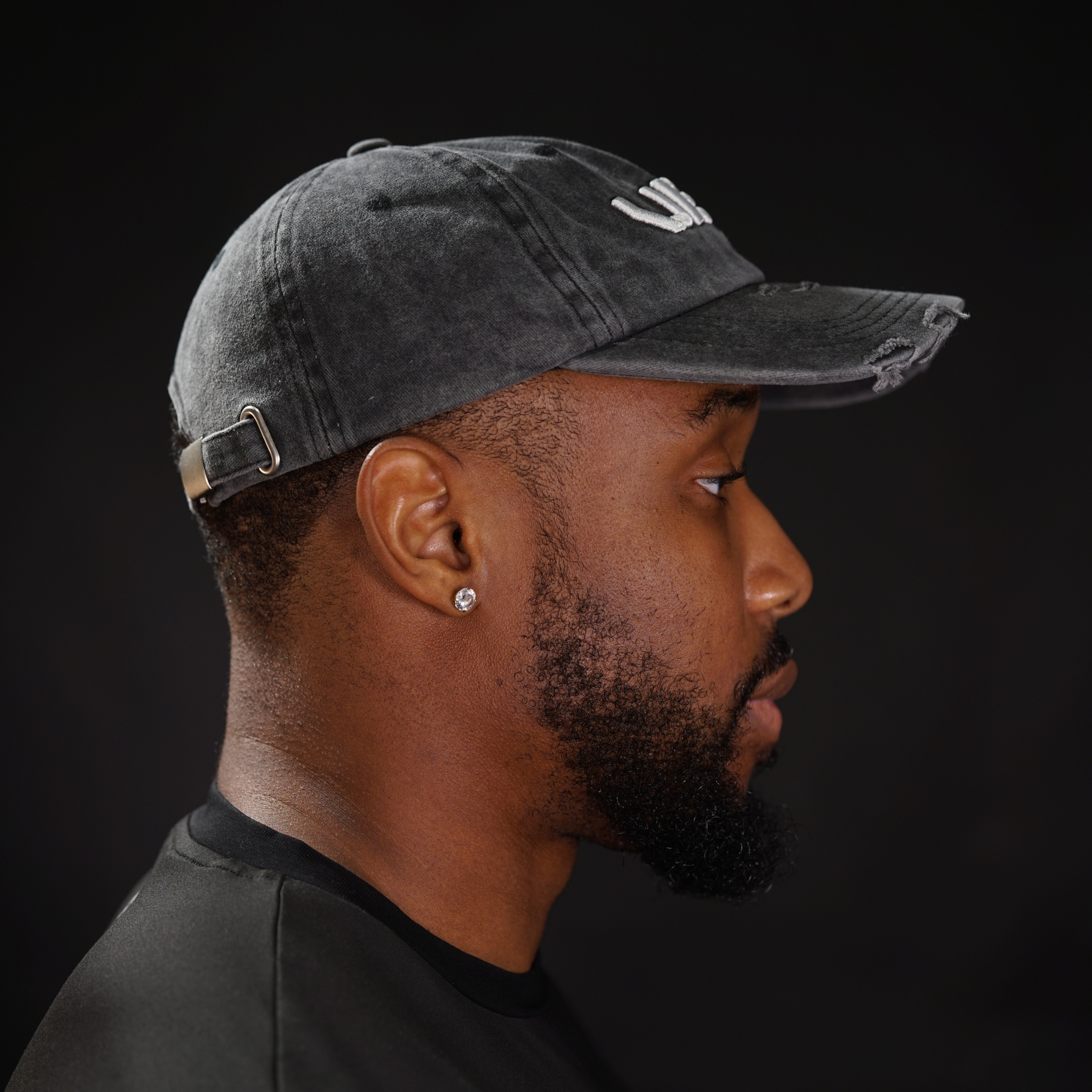 Distressed Identity Hat - White