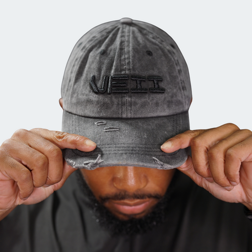 Distressed Identity Hat - Black