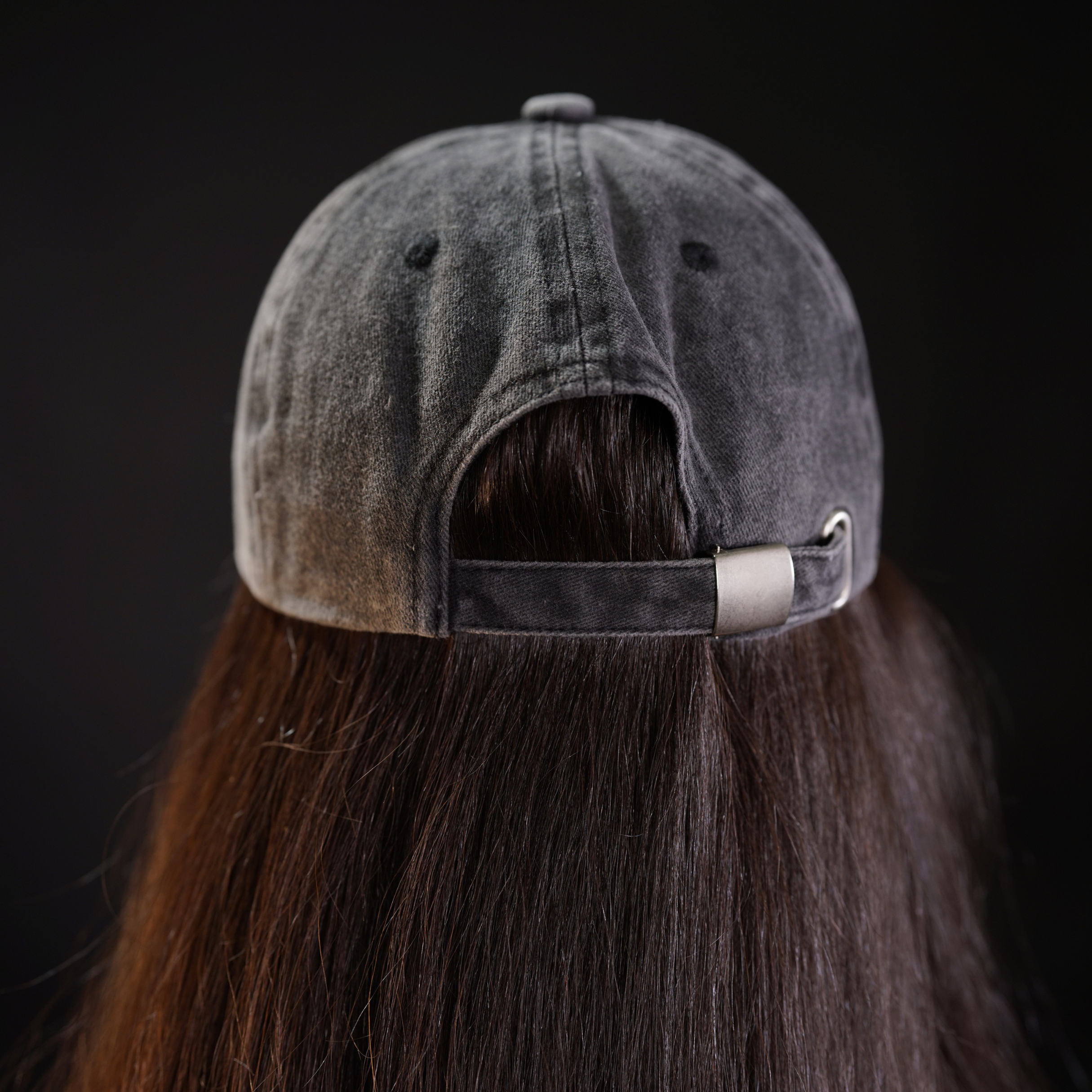 Distressed Identity Hat - Black