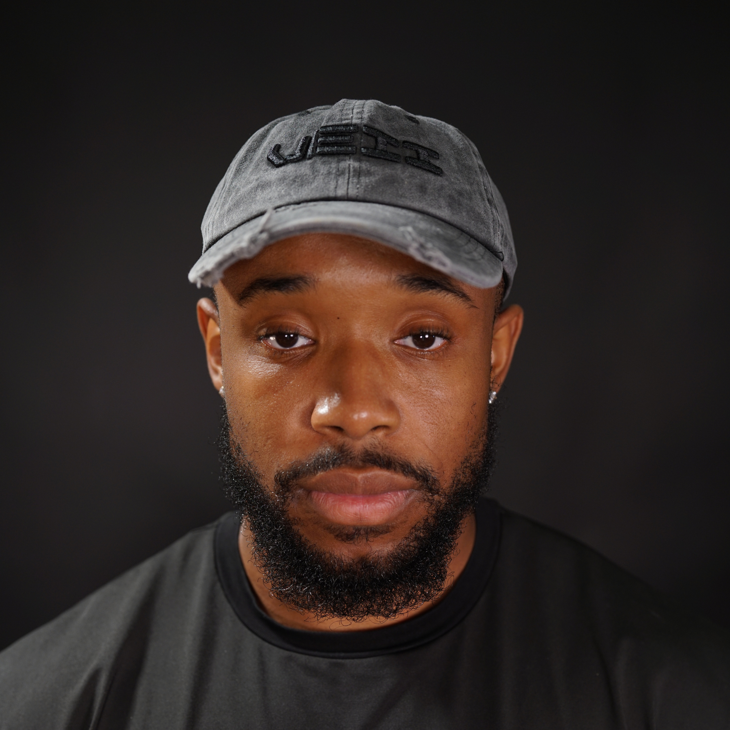 Distressed Identity Hat - Black