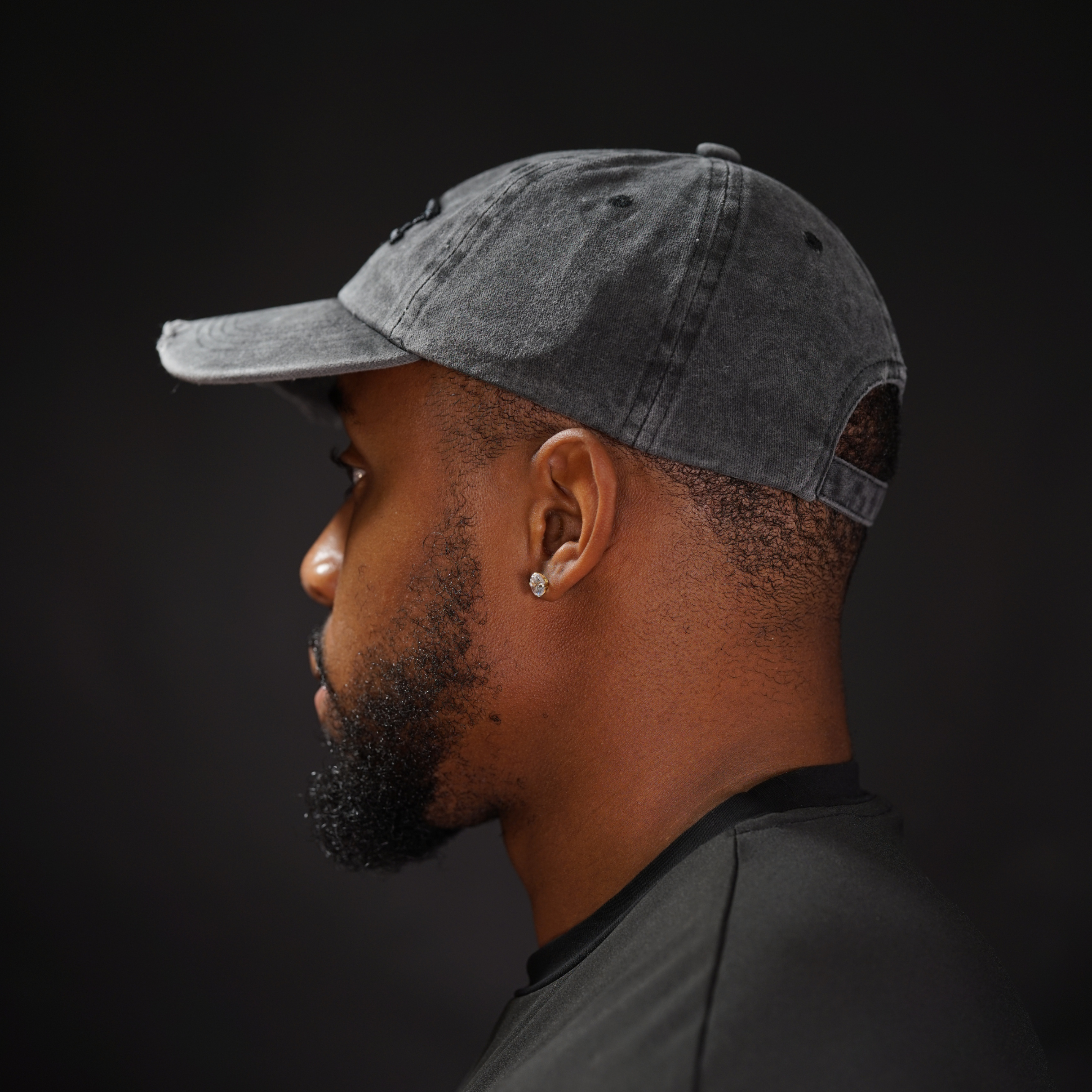 Distressed Identity Hat - Black