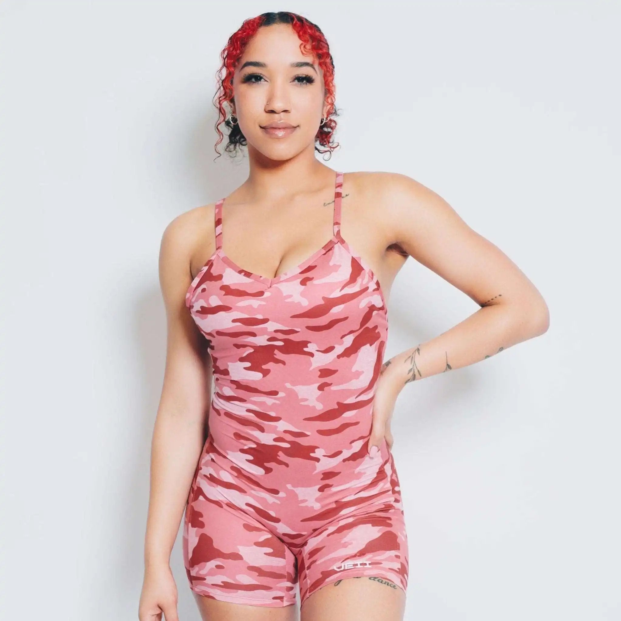 Essence Bodysuit - Pink Camo