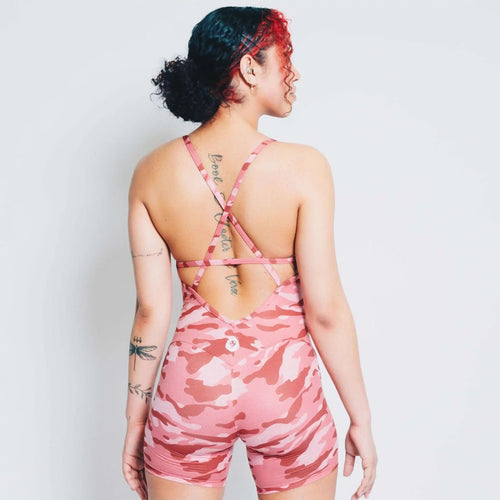 Essence Bodysuit - Pink Camo
