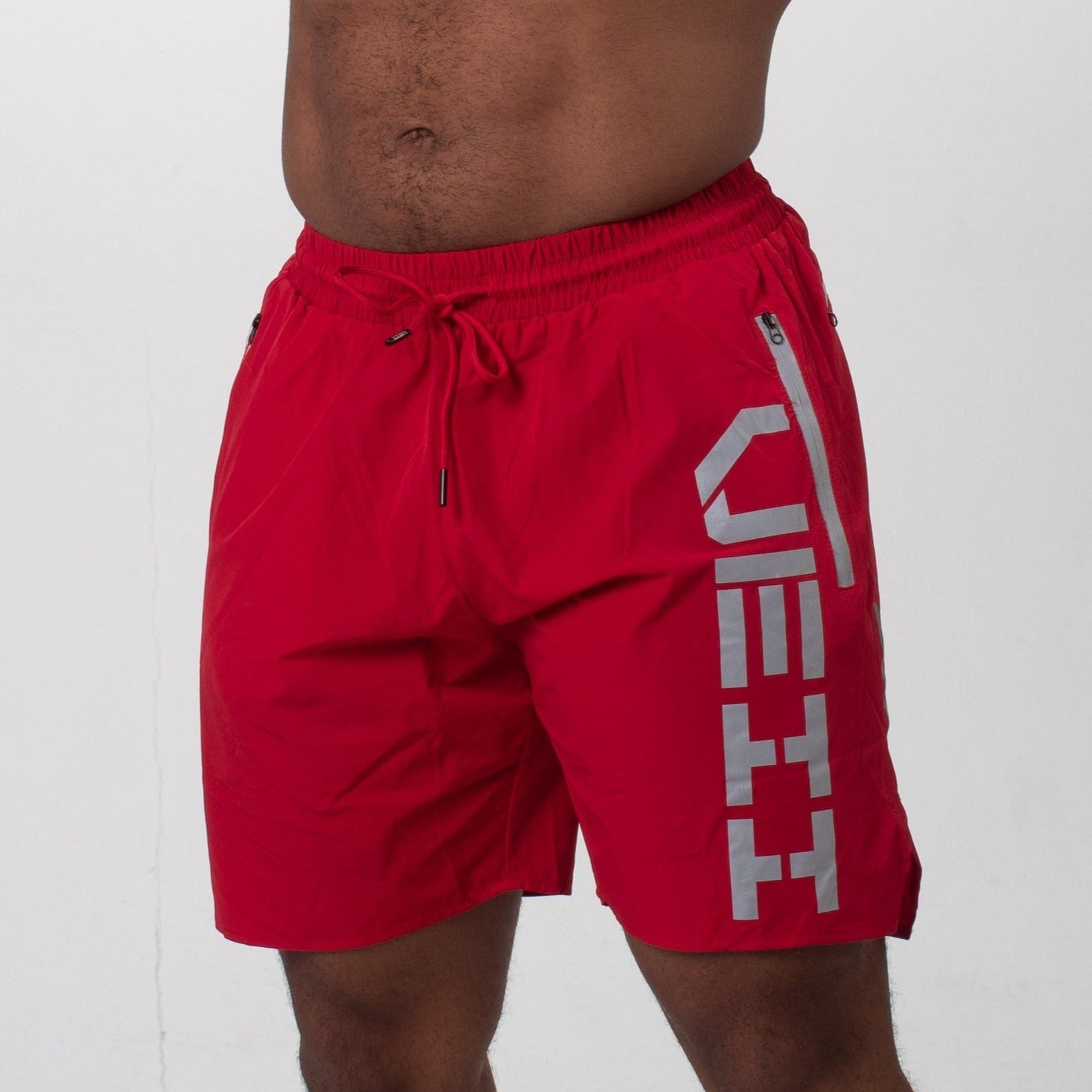 Red Stealth shorts mens,, Red 