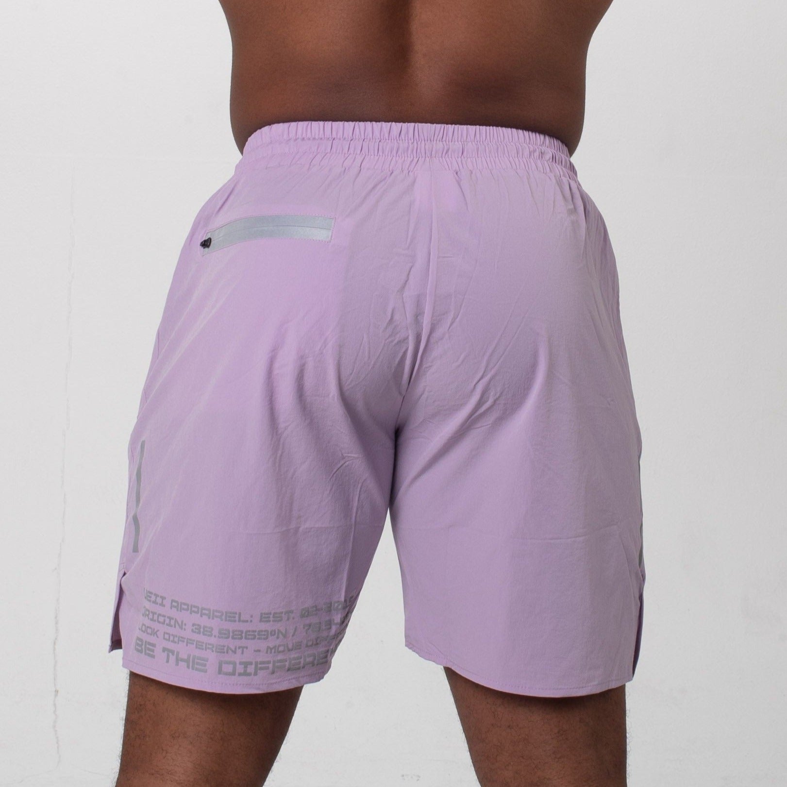 men stealth shorts in lavender
